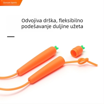 Dječje preskakanje užetom s motivom mrkve, za početnike