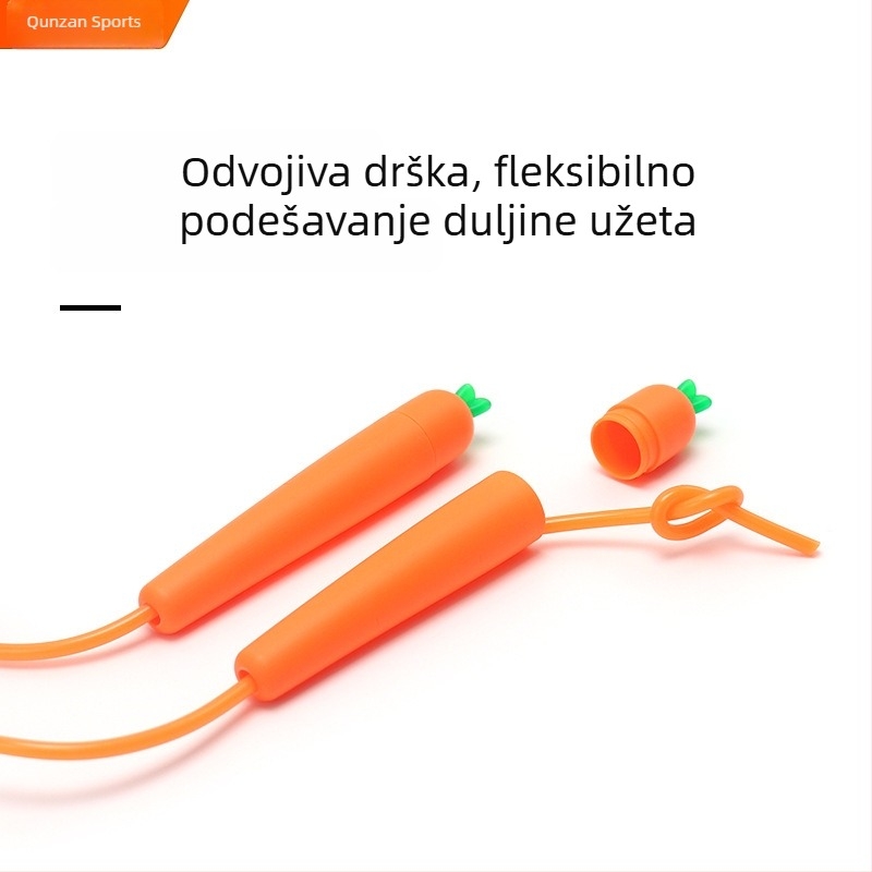 Dječje preskakanje užetom s motivom mrkve, za početnike