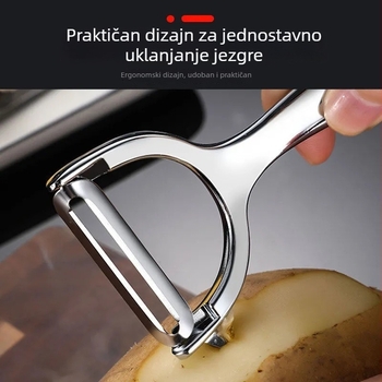 Oguljivač iz cinkovog legura – višenamjenski kuhinjski alat za oguljenje krumpira, jabuka i dinja