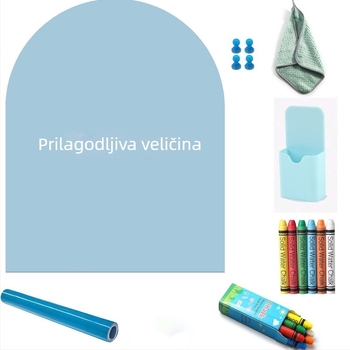 Lukasta magnetska ploča za pisanje s plavom graffiti površinom, izbrisiva ploča