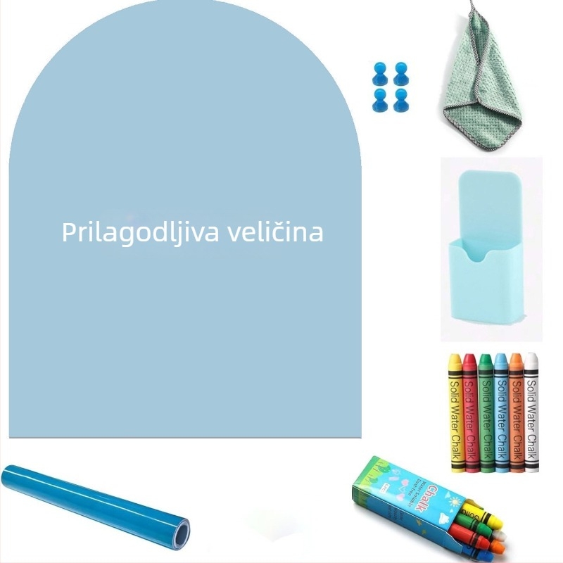 Lukasta magnetska ploča za pisanje s plavom graffiti površinom, izbrisiva ploča