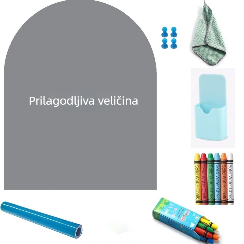 Lukasta magnetska ploča za pisanje s plavom graffiti površinom, izbrisiva ploča