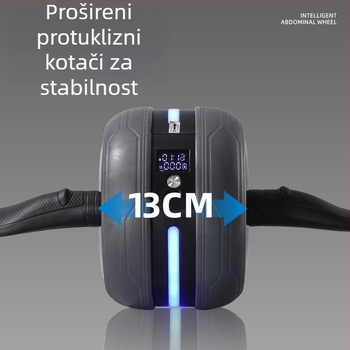 Abdominalni kotač s podrškom lakta i automatskim vraćanjem – kućni fitness uređaj