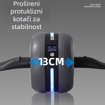 Abdominalni kotač s podrškom lakta i automatskim vraćanjem – kućni fitness uređaj