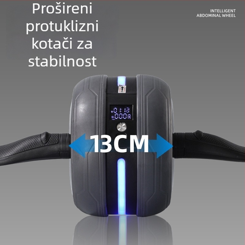 Abdominalni kotač s podrškom lakta i automatskim vraćanjem – kućni fitness uređaj