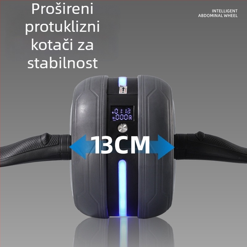 Abdominalni kotač s podrškom lakta i automatskim vraćanjem – kućni fitness uređaj