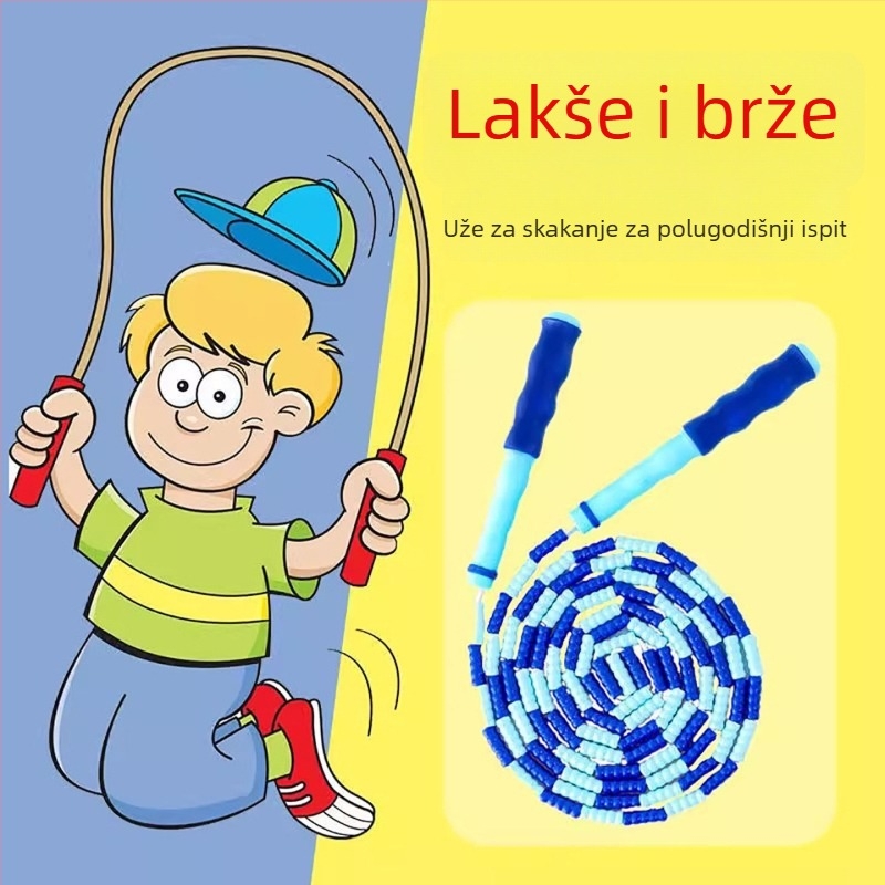 Dječje uže za preskakanje za početnike u vrtiću, prilagodljivo bambusovo uže za učenike osnovne škole, profesionalno uže za djecu