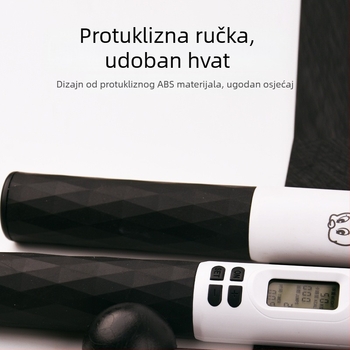 Gold Medal elektroničko švihadlo s LED zaslonom, ABS protuklizna ručka, čelično uže, duljina 2,8 m