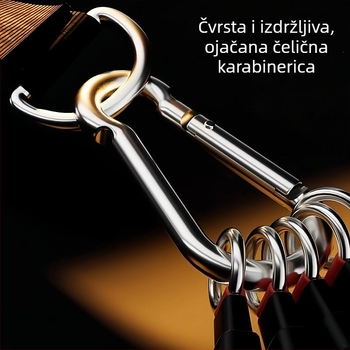 Višenamjenski fitness otporni pojas za trening leđa i prsa — 11-dijelni set s kukom za vrata