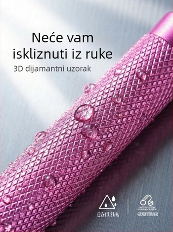 Brzo skakačko užice s čeličnim užetom, ručke od aluminijskog legura, tiši ležajevi visokih brzina, lagano, protuklizno, otporno na habanje