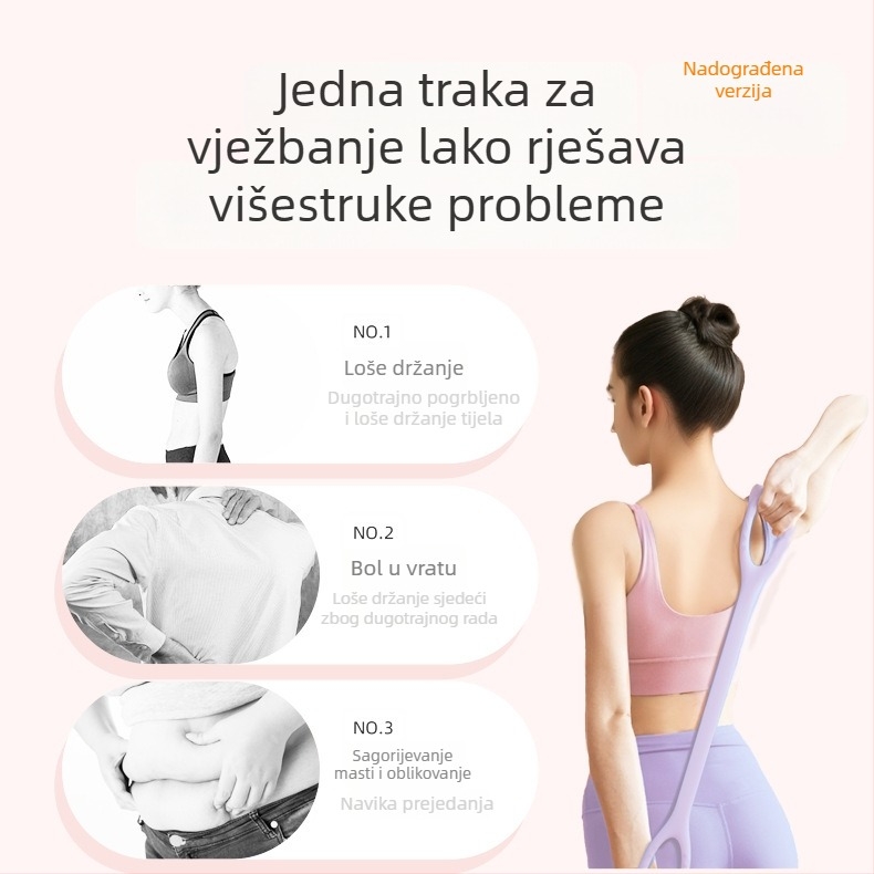 8-oblik napinjač za otvaranje ramena i leđa – višenamjenski joga trener za istezanje