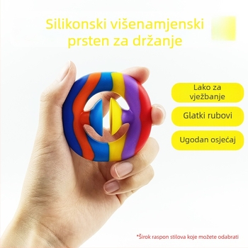Šarena silikonska jačač hvatanja za djecu s usisnom čašicom
