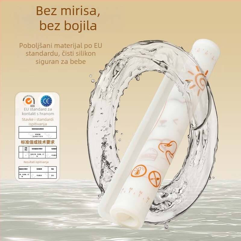 Prozirna silikonska podloga za miješenje tijesta, hrana kvalitete, sigurna za bebe