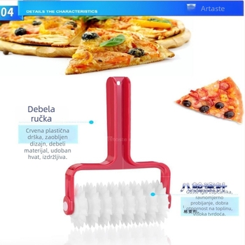 Valjak za tijesto pizze s rupicama