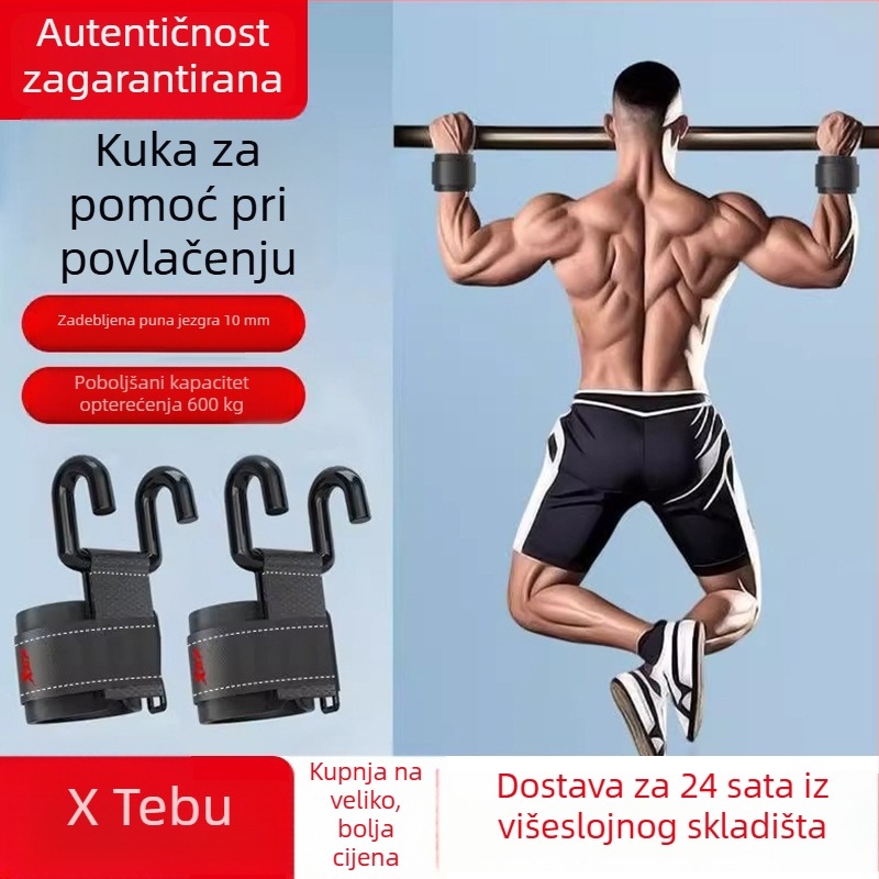 Xtep kuka za pomoć pri zgibovima na vodoravnoj prečki – podrška zapešća, trening snage za muškarce i žene