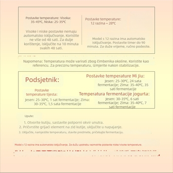 Fermentacijska kutija s konstantnom temperaturom za kućnu upotrebu, uređaj za dizanje tijesta, fermentacija jogurta i rižinog vina