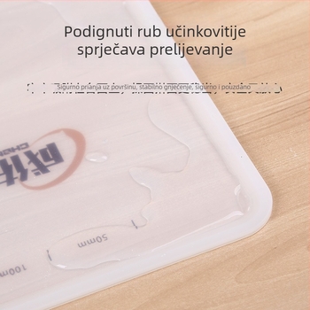 Silikonska podloga za tijesto – debela površina za razvaljivanje, ne lijepi, za kućno pečenje
