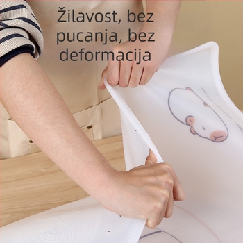 Silikonska podloga za tijesto – debela površina za razvaljivanje, ne lijepi, za kućno pečenje