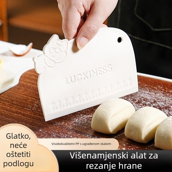 Cakoo Plastična špatula s mjernom skalom za pečenje torti i izravnavanje krema, integrirana debela konstrukcija