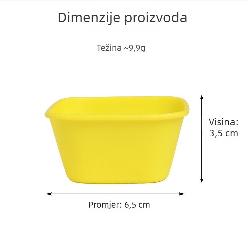 10 g silikonskih kalupa za mafine, debeli, s lako odvajanje, kvadratni ili okrugli, za pečenje tartova s jajima, pudinga i rižinih kolača.