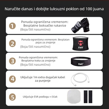Unutarnja elektronička meta za boksa s reakcijskim svjetlom za odrasle — visi trening oprema Sanda
