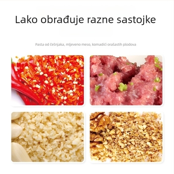 Ručna presa za češnjak i višenamjenski kuhinjski procesor za češnjak, luk i đumbir; kućni uređaj za pire od tikve i krumpira za bebinu hranu