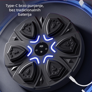 Nova pametna dijamantno oblikovana boksačka meta s Bluetooth glazbenim strojem za kućno vježbanje – oprema za trening boksa za djecu