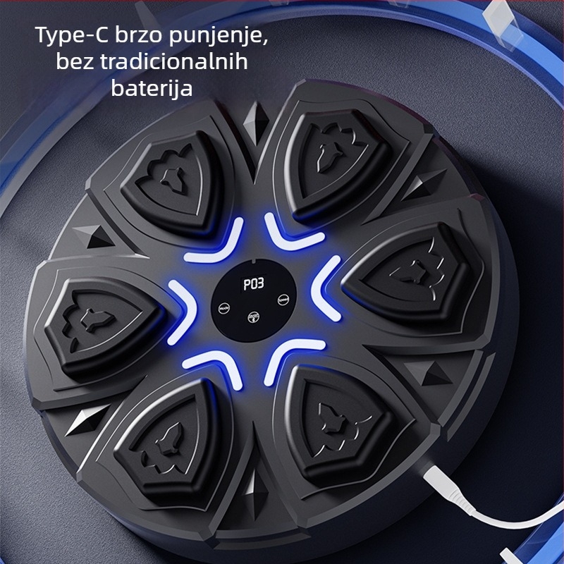 Nova pametna dijamantno oblikovana boksačka meta s Bluetooth glazbenim strojem za kućno vježbanje – oprema za trening boksa za djecu