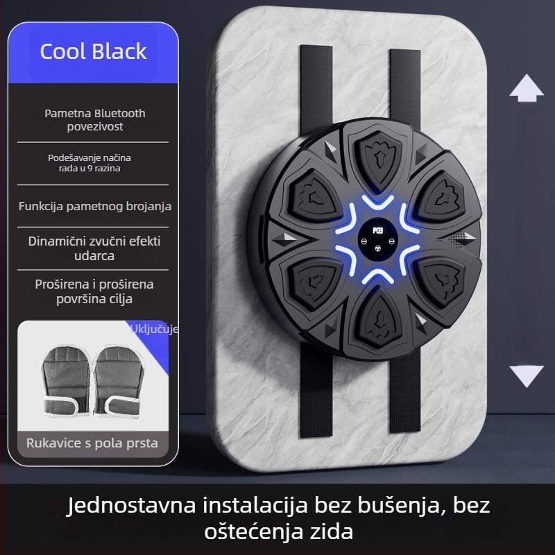 Nova pametna dijamantno oblikovana boksačka meta s Bluetooth glazbenim strojem za kućno vježbanje – oprema za trening boksa za djecu