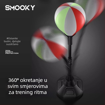 Oprema za boksački trening: brzinska lopta za kućnu upotrebu, stojeći boksački vreća, lopta za reakciju s odskokom