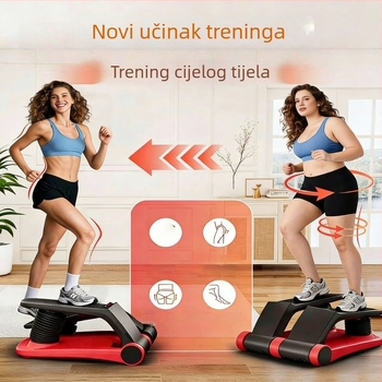 Zračni stepper s plastičnim pedalama i trenažerom otpora za struk, kućna fitness oprema