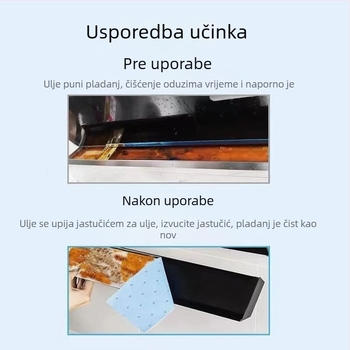 Univerzalne pamučne podloške za apsorpciju ulja za kuhinjsku napa, debeli bočni filter i uljootporan papir za posudu za ulje