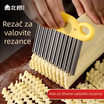Nehrđajući nož za rezanje rezanaca, kućna kuhinja, rezanci u obliku cvijeta, Shanxi uzorak