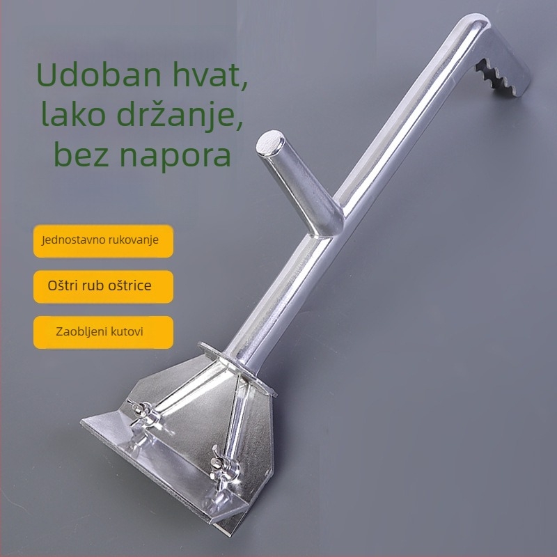 Komercijalna spatula za roštilj s dugim aluminijskim držalom za pečenje steak na željeznoj ploči