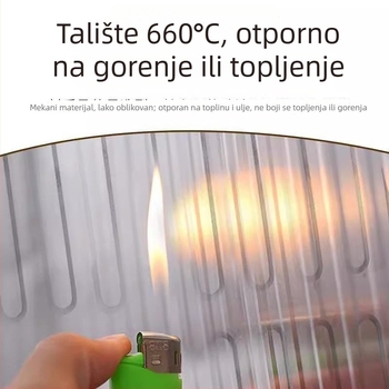 Zaštitna ploča protiv prašine ispod plinske ploče s donjom podrškom od aluminijske folije