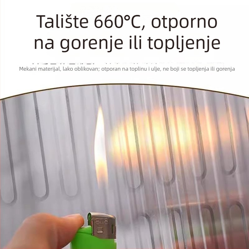 Zaštitna ploča protiv prašine ispod plinske ploče s donjom podrškom od aluminijske folije