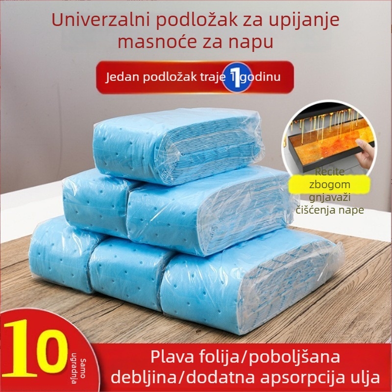 Treća generacija debeli siv filmski apsorpcijski pamuk za napa, otporan na plamen, universálno, jednokratna uporaba, bez pranja, kućna uporaba