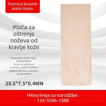 Kožna dvostrana ploča za oštrenje noževa za kuhinju