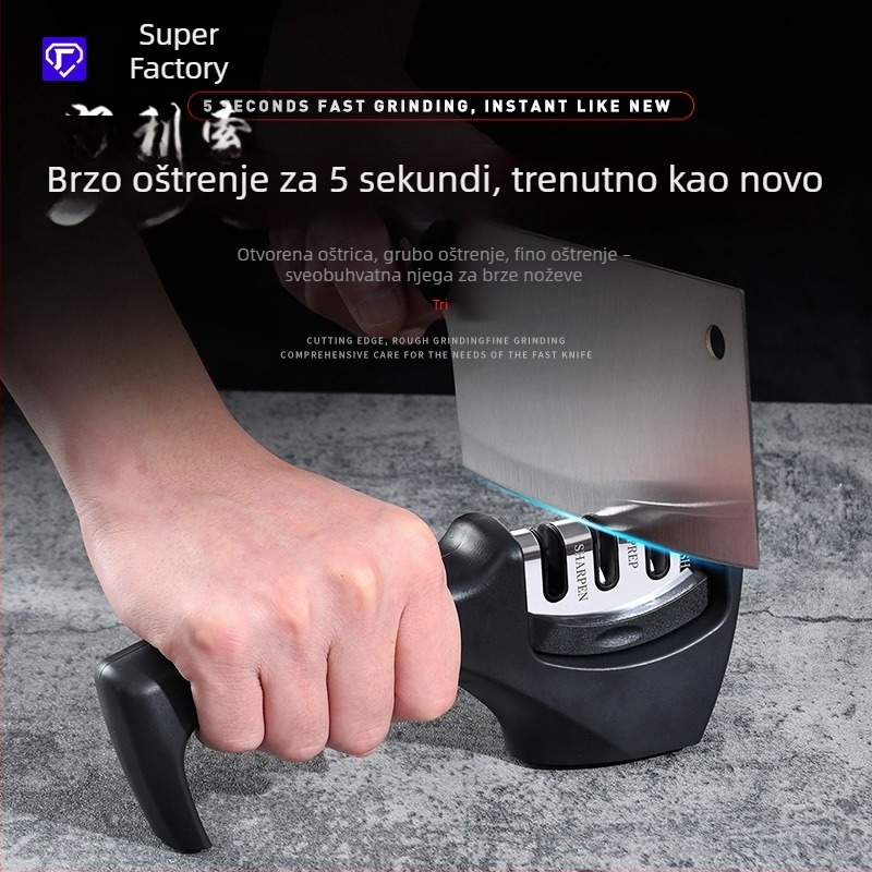 Automatski kućni oštrač noževa — kompaktan višefunkcionalni kamen za brzo oštrenje rubova