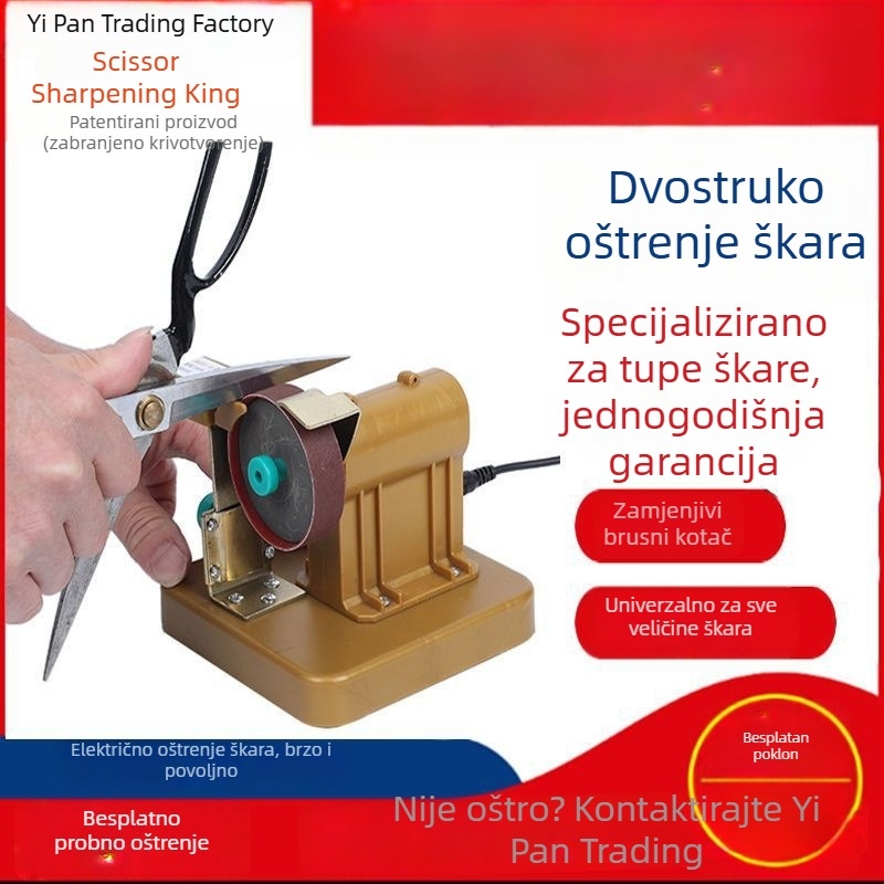 Mašina za samostalno oštrenje škare za frizerske salone, škare za kosu, škare za njegu kućnih ljubimaca i šivaće škare