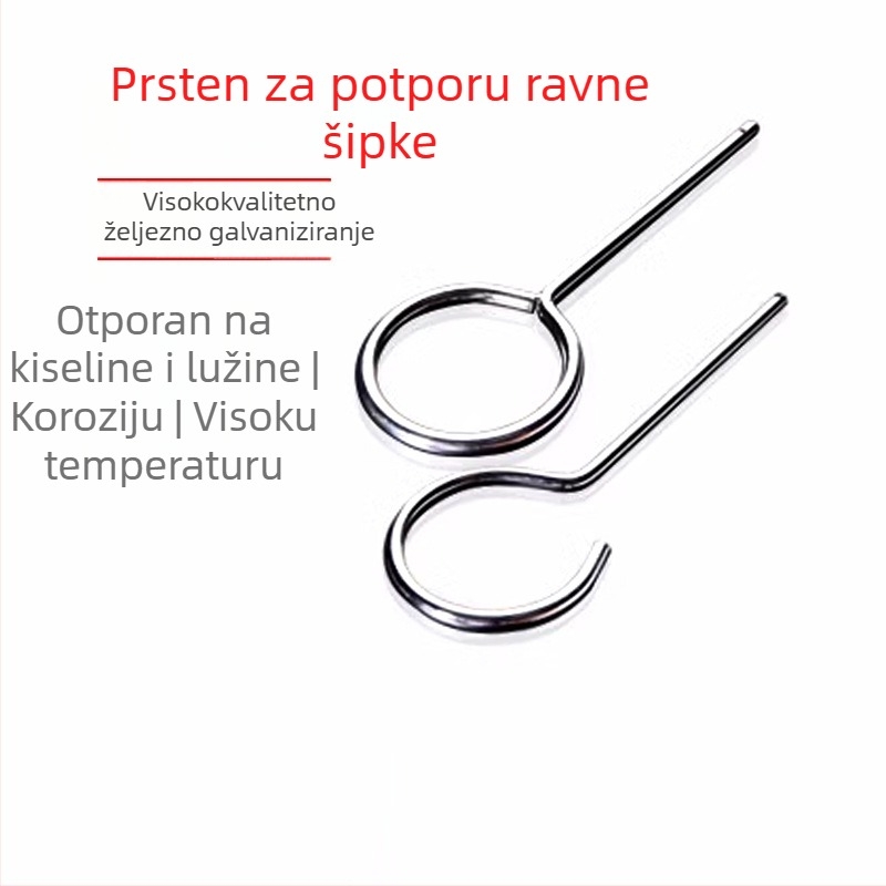 Laboratorijski stalak od željeza sa tri prstena za bočice i separacijski lijevak, mala veličina, s gornjim prstenom