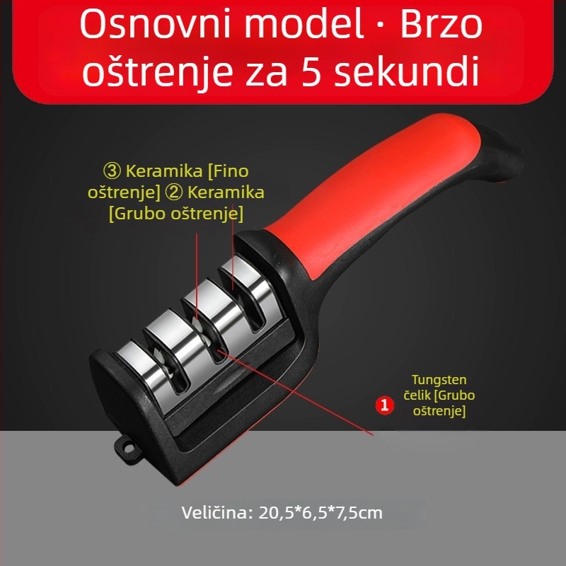 Alat za oštrenje nože od prirodnog kamena za kućnu i profesionalnu upotrebu