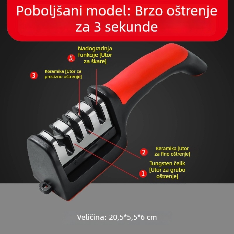 Alat za oštrenje nože od prirodnog kamena za kućnu i profesionalnu upotrebu