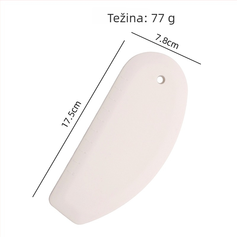 Silikonski rezač tijesta i alat za pečenje sa mjernom skalom, rezač brašna, spatula za kremu torte