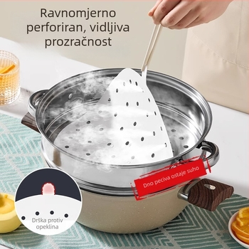 Jednokratne parne podloške od silikonskog papira, prehrambene kvalitete, neprijanjajuće, za kućnu upotrebu