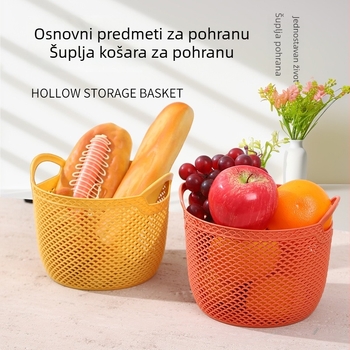 Koš za odvodnjavanje voća i povrća, stolni spremnik za kuhinju i kupaonicu; višenamjenski organizator.