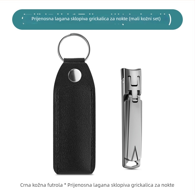 Prijenosne kliješta za nokte s privjeskom, ultra-tanki sklopivi od nehrđajućeg čelika, lagani