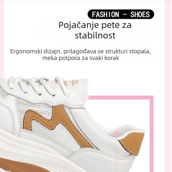 Prozračne mrežaste ženske tenisice, 2026 novi model, lagane bijele tenisice za trčanje, Dad Shoes stil