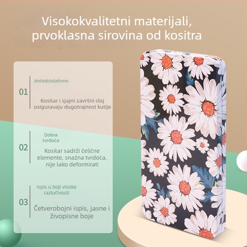 Grasshopper upaljač metalna kutija za poklon s škaricama za nokte, dimenzije 170×90×16 mm