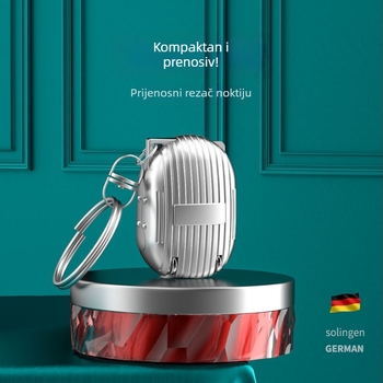 Sklopivi mini kliješta za nokte, prijenosni privjesak, preklopni poklopac za njegu noktiju